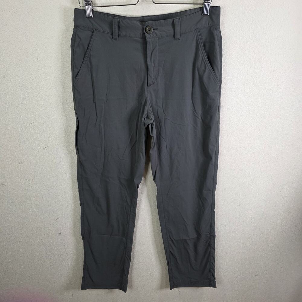 Eddie Bauer Pant Mens 32x30 Gray Nylon Windbreaker Straight Hiking Gorpcore